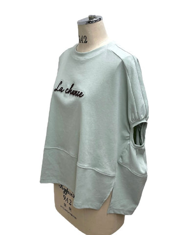 ayane予約<br>モールロゴ刺繍Tシャツ