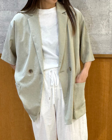 cafune<br> テーラード半袖ジャケット