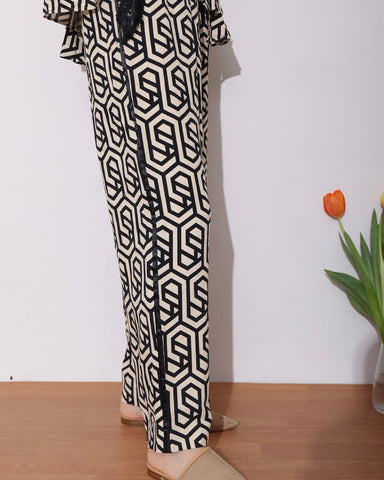 Herencia<br>Geometric patterned pants