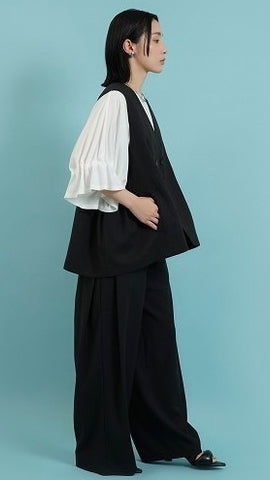 CYAN TOKYO<br>ギャザースリーブジャージ―TOPS