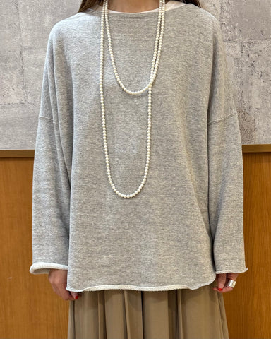 9月11日ライブ cafune<br> cotton lyocell wide pullover