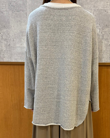 9月11日ライブ cafune<br> cotton lyocell wide pullover
