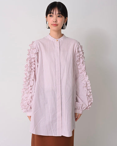 HERENCIA <br>Ruffled sleeve blouse