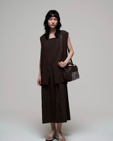 Boutique Ordinary<br>Sleeveless No-Collar Jacket