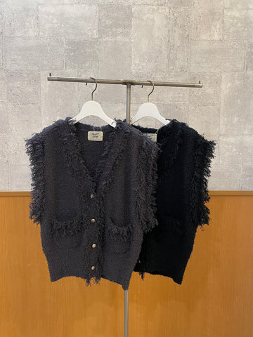 8月13日ライブ<br>Margaux Vintage<br>フリンジニットベスト