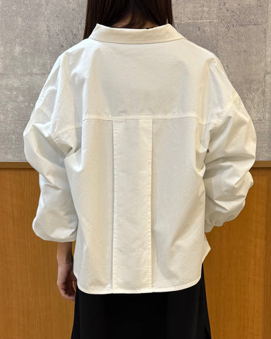 Praia<br> 綿チノパフスリーブシャツジャケット