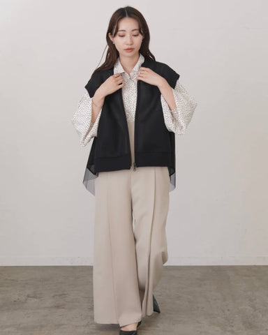 mink chair<br>バックチュールフレアベスト