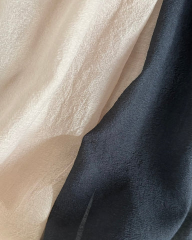 cafune<br> sheer organdy bowtie blouse