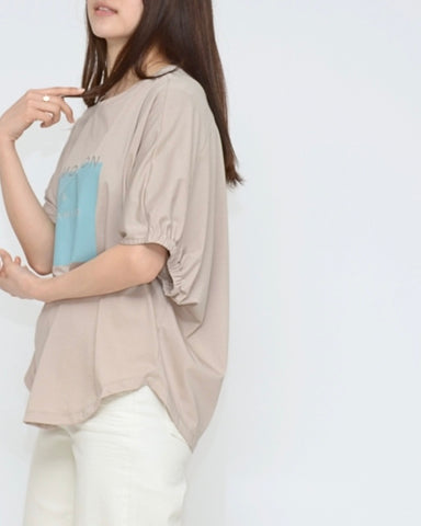 Praia<br>BOXプリントカットソー