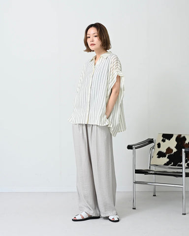 Herencia<br>シアーバックリボン ボックスシャツ