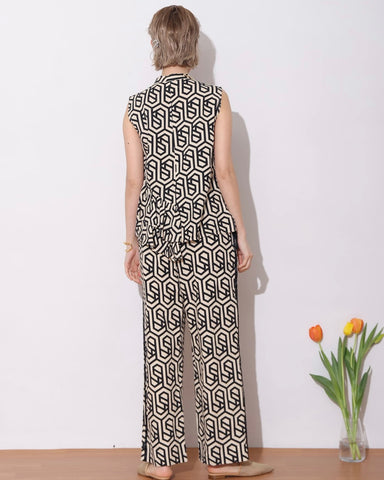 Herencia<br>Geometric patterned pants