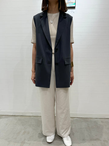 cafune<br>バックスリットジレ