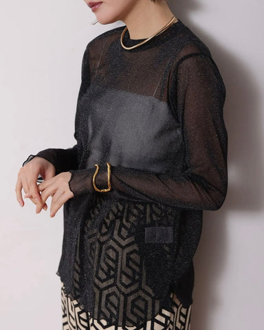 Herencia<br> Sheer nuance tops