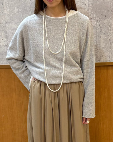 9月11日ライブ cafune<br> cotton lyocell wide pullover