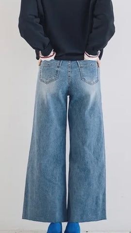 INDIMARK<br>カットオフワイドデニム
