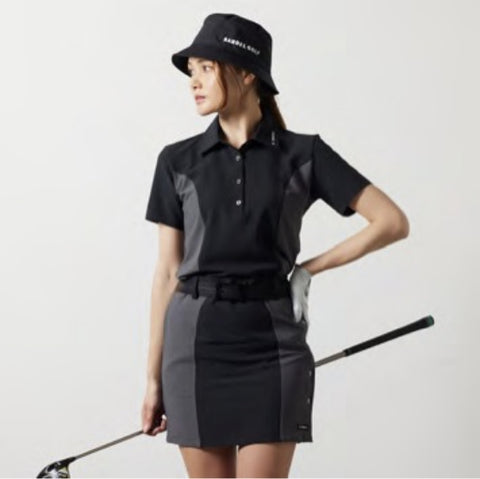 ゴルフコレクションWOMAN<br>BANDEL<br> SIDE PANEL SWITCH S/S POLO SHIRTS