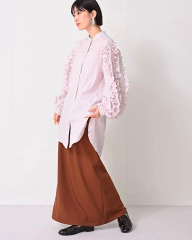 HERENCIA <br>Ruffled sleeve blouse