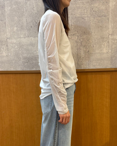 mink chair<br> アームギャザーネットチュールトップス