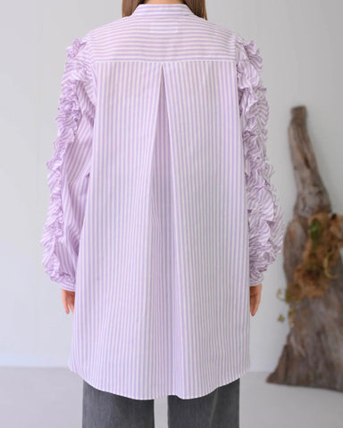 HERENCIA <br>Ruffled sleeve blouse
