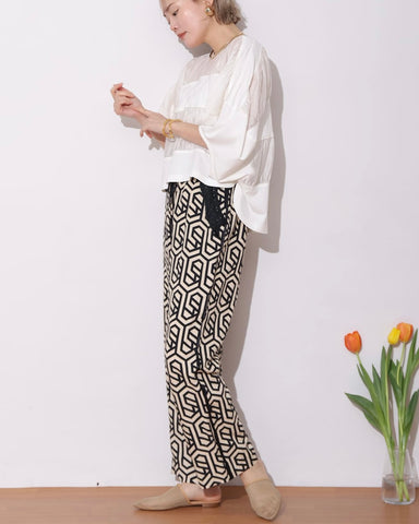 Herencia<br>Geometric patterned pants