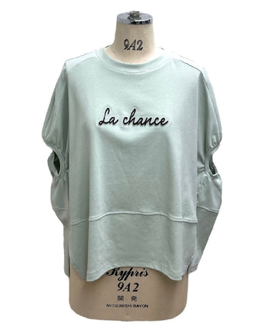 ayane予約<br>モールロゴ刺繍Tシャツ