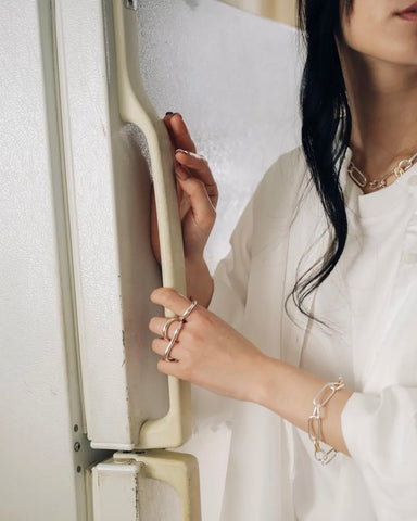 Nothing And Others<br> Multi-motif mix chain Bracelet / マルチモチーフミックスチェーンブレスレット