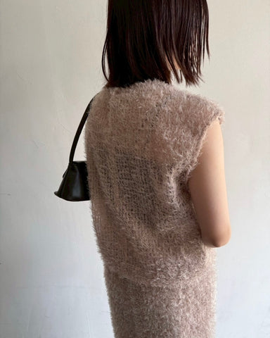 cafune<br>feather tulle french pullover