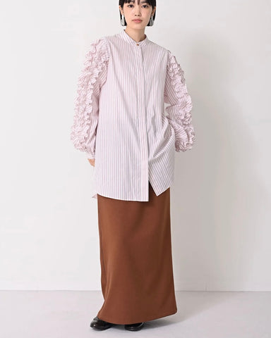 HERENCIA <br>Ruffled sleeve blouse