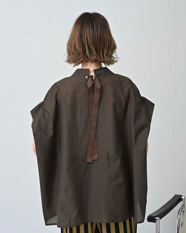 Herencia<br>シアーバックリボン ボックスシャツ