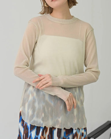 Herencia<br> Sheer nuance tops