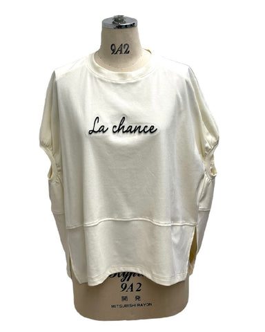ayane予約<br>モールロゴ刺繍Tシャツ