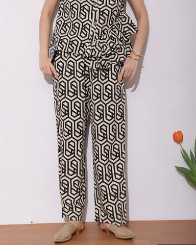 Herencia<br>Geometric patterned pants