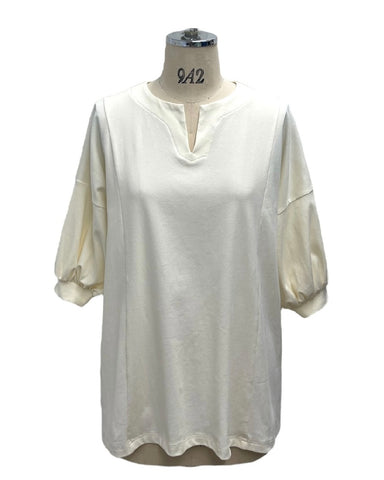ayane予約<br>チュールジレ付きTシャツ