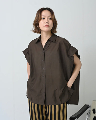Herencia<br>シアーバックリボン ボックスシャツ