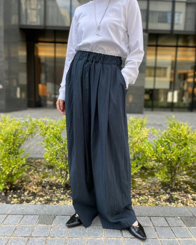 cafune<br>cotton nylon wide easy pants