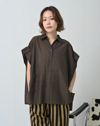 Herencia<br>シアーバックリボン ボックスシャツ