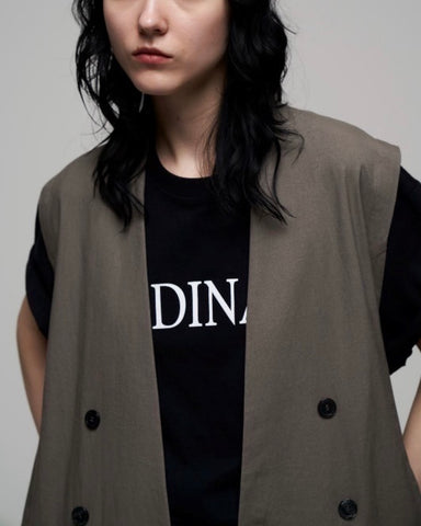 Boutique Ordinary<br>Sleeveless No-Collar Jacket