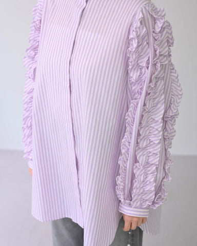HERENCIA <br>Ruffled sleeve blouse