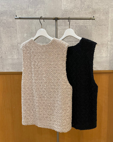 9月3日ライブ<br>cafune テープヤーンVネックベスト