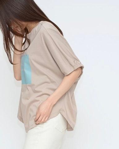 Praia<br>BOXプリントカットソー