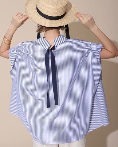 Herencia <br>Back ribbon blouse