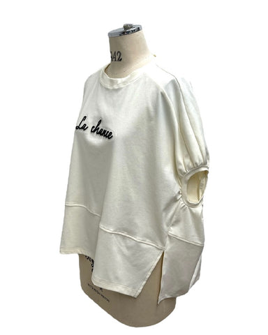 ayane予約<br>モールロゴ刺繍Tシャツ