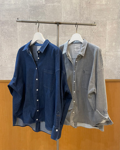 8月29日ライブ<br>BLUE FRONCE 2wayストレッチデニムシャツ