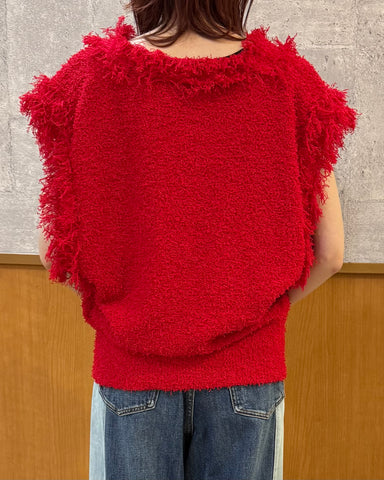 8月13日ライブ<br>Margaux Vintage<br>フリンジニットベスト