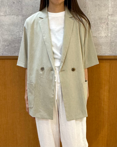 cafune<br> テーラード半袖ジャケット