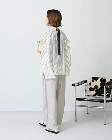 Herencia<br>シアーバックリボン ボックスシャツ