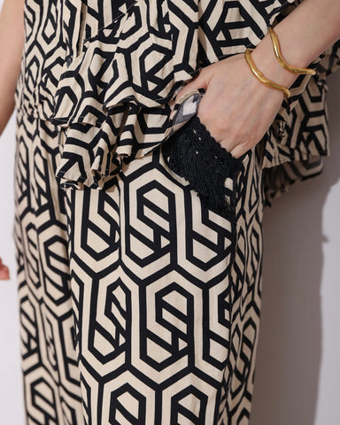Herencia<br>Geometric patterned pants