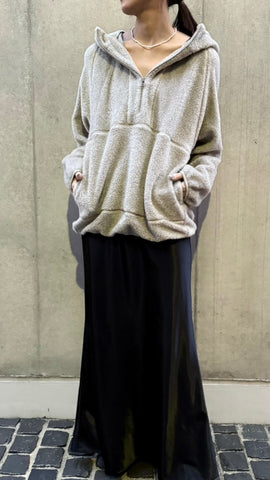 cafune<br>ハーフジップボアフーディ