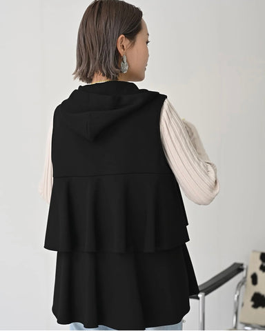 HERENCIA<br> Tiered parka vest