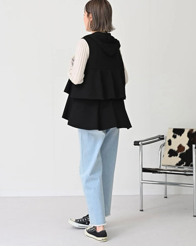 HERENCIA<br> Tiered parka vest